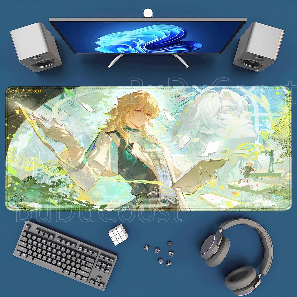 Wuthering Waves LuukHerssen Mousepad overlock offices Gaming keyboard Mouse Pad Anime Rubber HD Printing xmm XXL Desk Mat