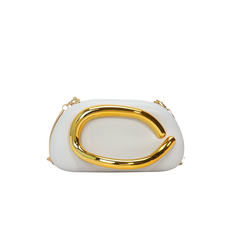 Elegante Borsa da Sera da Donna a Mano e a Tracolla con Catena - Stile Europeo e Americano