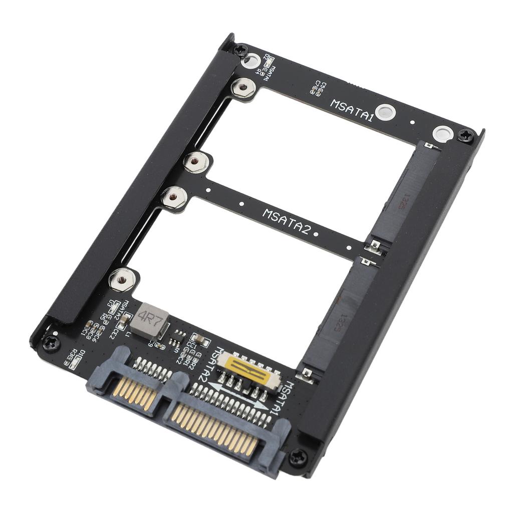 Duální Msata SSD na 2,5palcový SATA III adaptér 6Gbps Podporuje Hot Swap Karta adaptéru SATA III SSD s