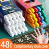 48/6 PCS Dust Free Solid Non-toxic Water Chalk Whiteboard Blackboard Drawing Pens Colorful Chalk Markers Office School Supplies