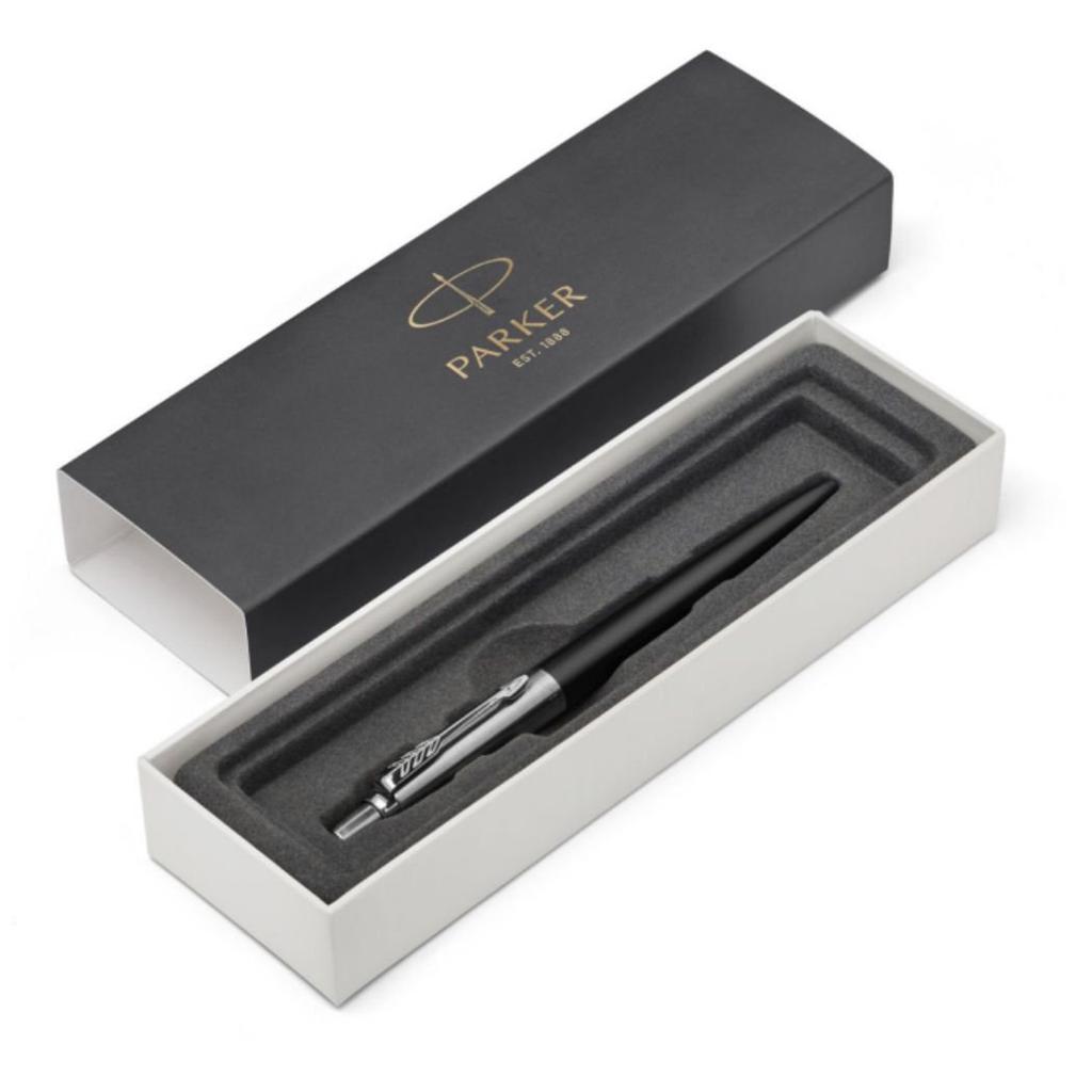 PARKER Jotter Ballpoint Black Medium Gift Box Official 1953346 Pen, CT, Nib, Oil-Based Ink, Included, Import,
