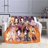 LOUSIDREAM Demon Slayer Blankets for Beds Home Travel Adult Flannel Blanket for Couch Bed Living Room Sofa Child Keep Warm