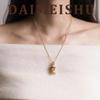 Autumn/Winter Gold Enamel Buddha Necklace - Luxury High-End Clavicle Chain