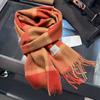 Sciarpa in lana pashmina 100% cashmere invernale per donna, scialli e stole spessi e caldi, sciarpa da donna con nappe e sciarpa