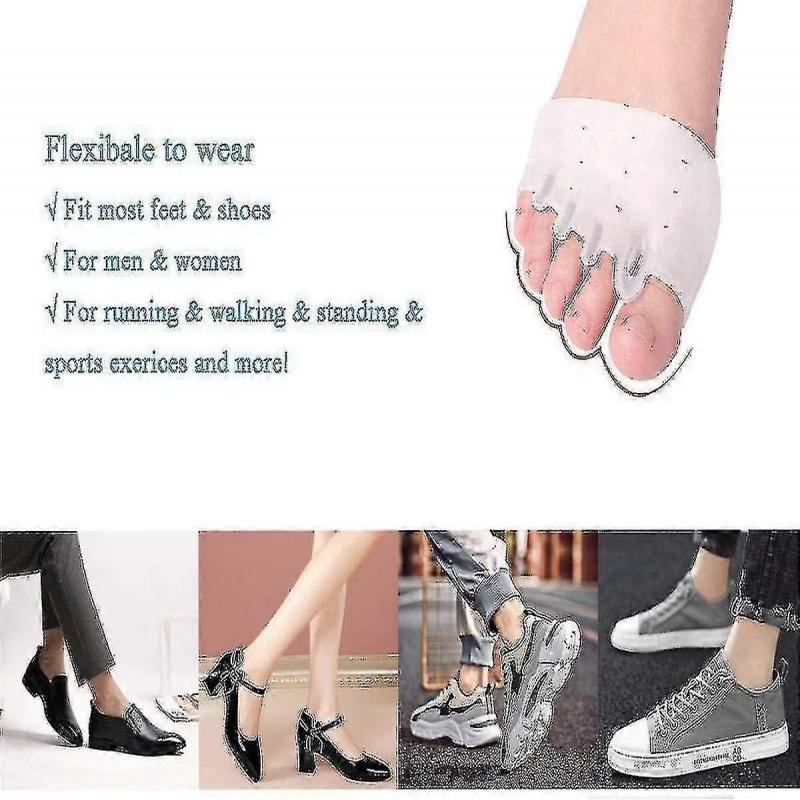 Five-hole Metatarsal Pads, Breathable Toe Separators For Foot Pain