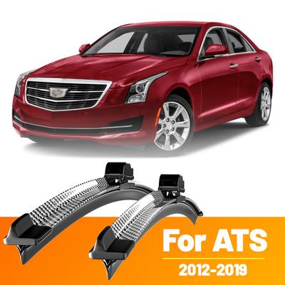AARU1 2pcs Front Windshield Windscreen Wiper Blades Carbon Fibre Wipers For ATS 2012-2019 2013 2014 2015 2016 2017 2018