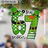 2D Flat Acrylic 67 St. Patrick's Decoration, Indoor and Outdoor Decoration - No Battery/electricity Required, Shop Decoration, Durable Outdoor Decorat