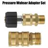 8PCS Pressure Washer Adapter Quick Release Coupling Set M22 3/8 IN 3/4 Inch High Pressure Washer Adapter Kit