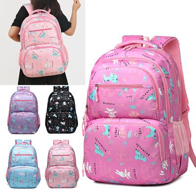 School Bag, Primary School Girls, Fashion Backpack, Small Fresh, Lightweight, Burden-reducing Spine, Backpack, 6-12 Years Old
