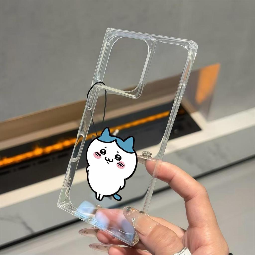 Clear Square Back Tube Case Protection For iPhone 13 14 Pro Max 12 16 ProMax 15 Plus 11 Anti-Oxygen,Big Ikawa Pattern Casing
