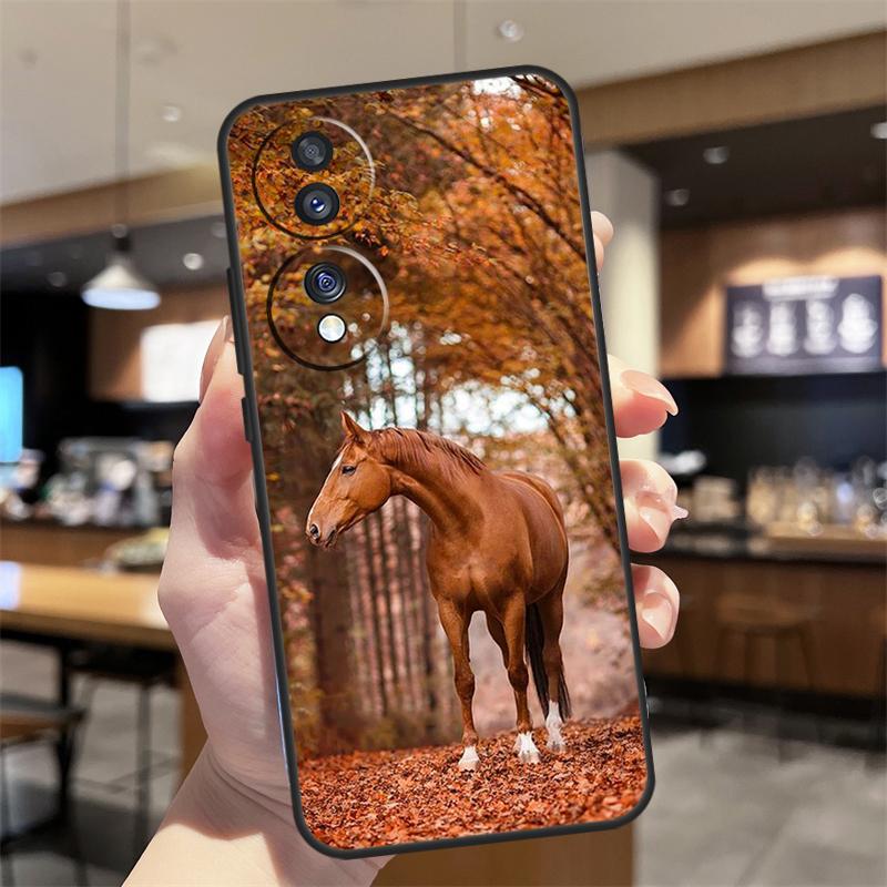 Animal Steed Horse Case For Honor Magic 8 6 7 Pro Honor 400 200 70 90 Lite X8b X8c X9a X9b X9c X9d Win RT Cover