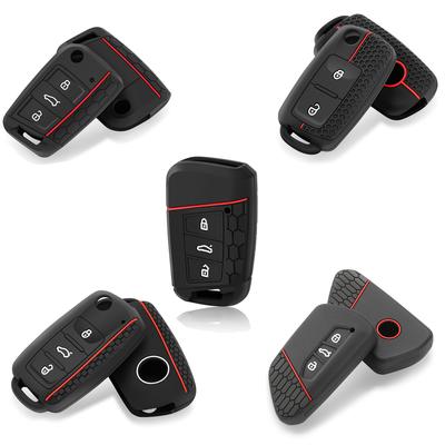 Auto-Flip-Schlüsseletui Abdeckung Shell Fob für Volkswagen VW Polo Golf Passat Tiguan Käfer Caddy Eos Skoda Octavia Seat Leon Altea