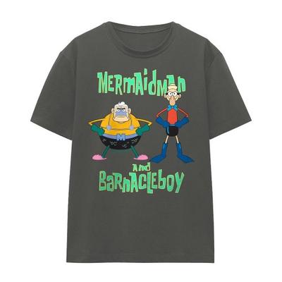 SpongeBob SquarePants Unisex Adult Mermaid Man & Barnacle Boy T-Shirt