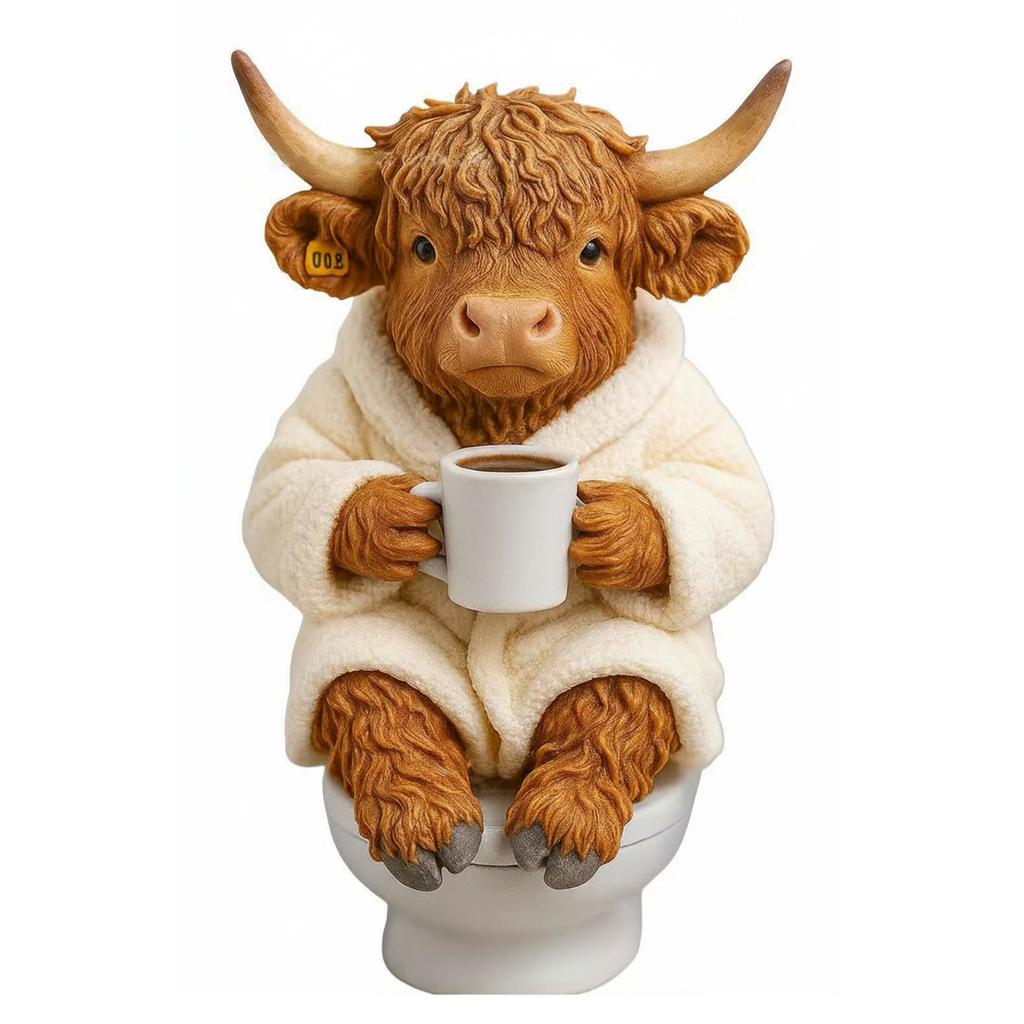 Highland Cow Advent Calendar 2025 with 24 3D Cow Ornaments Christmas Advent Calendar Xmas Countdown Calendar Xmas Surprise Gifts