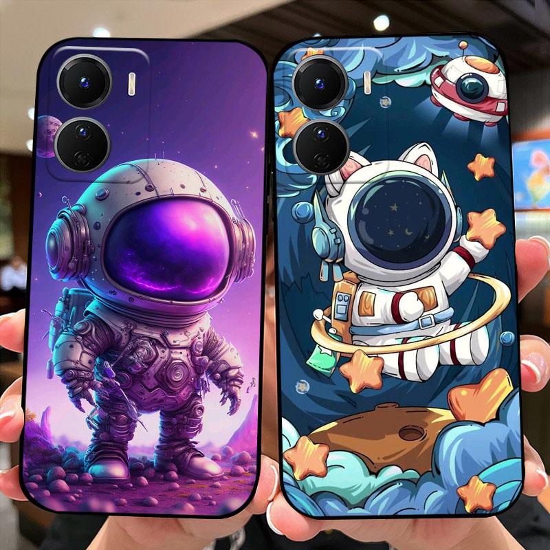 Case For Y56 Y35 Y53T 5G Fundas Cute Fashion TPU Soft Silicone Black Matte Phone Cover For Vivo Y16 4G V2204 V2214 Coque Bumper