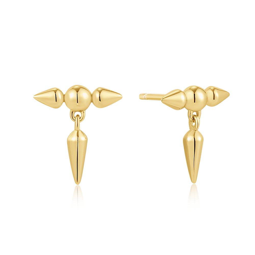 Ania Haie Point 925 Silver Stud Earrings E053-03G