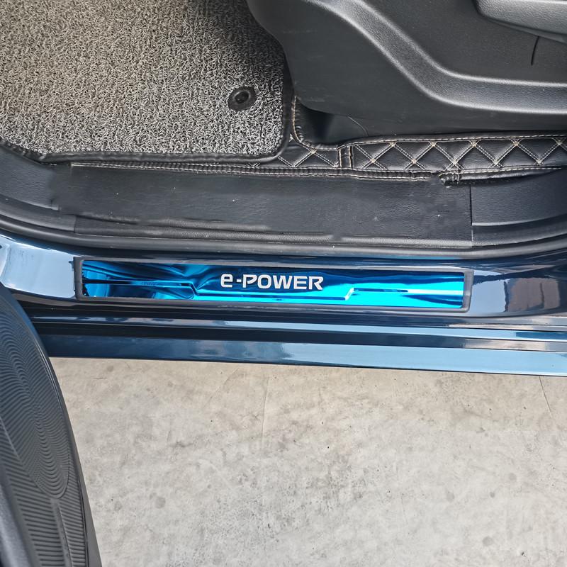 For Nissan Kicks e-POWER Door Sill Protector Pedal Car Scuff Plate Styling Sticker Car Accessories 2018     2024