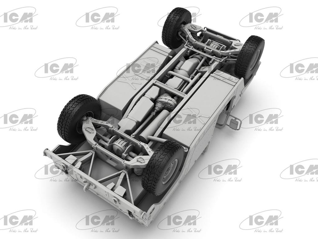 ICM American M1097A2 Humvee Plastic Model 35435 1/35 (Military Vehicle)