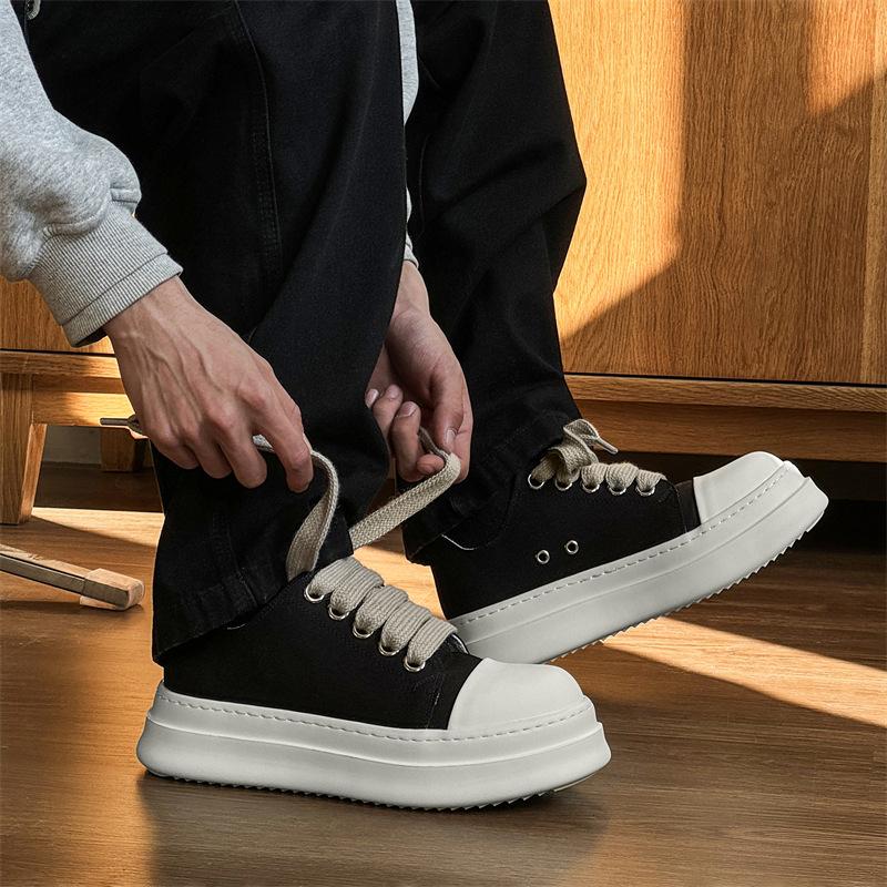 American platform high street fat shoes men's couple versatile height increase casual board shoes derby shoes tide 4845-J