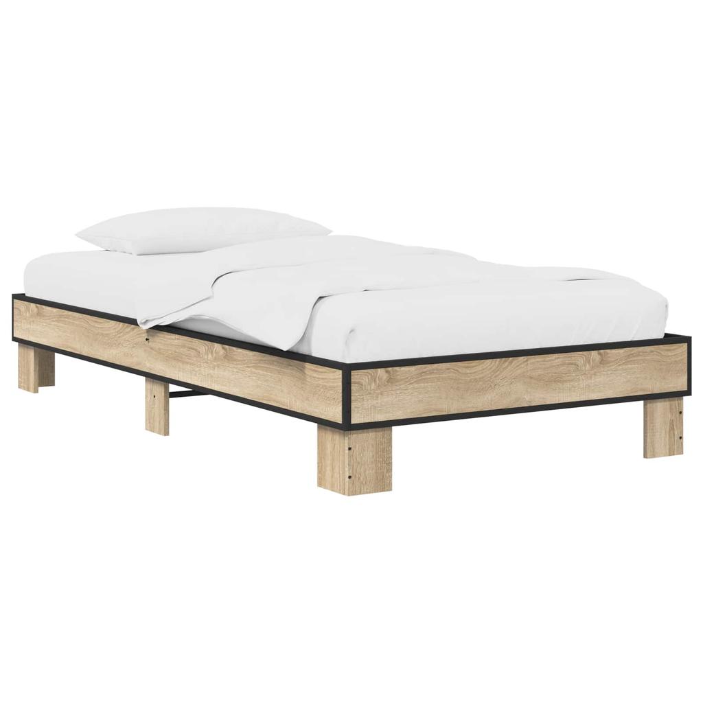 Bed Frame Sonoma Oak 80 X 200 Cm Particleboard