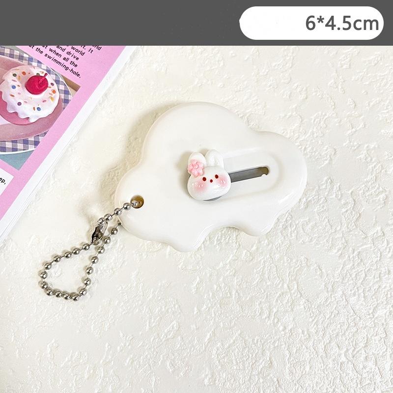 Cute Cartoon Bunny Art Utility Knife Mini Pocket Box Knife Paper Cutter Craft Wrapping Refillable Blade Stationery Cutter