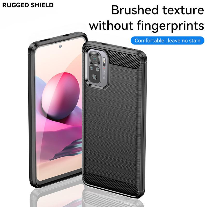 For Poco M5S Case Cover Xiaomi Poco M5S Capas New Carbon Fiber Shockproof Soft TPU Cover Poco F3 X3 X4 Pro M3 M4 M5 M5S Fundas