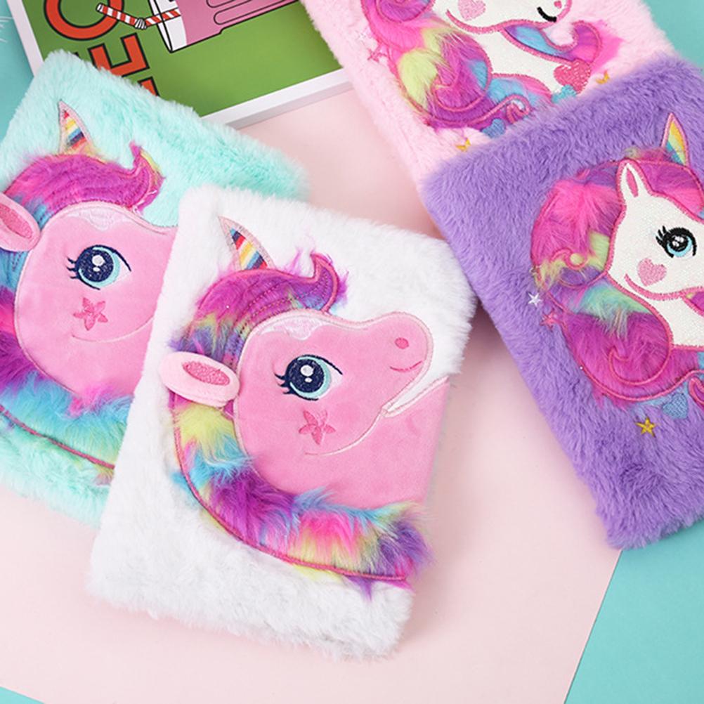 Fluffy Plush Notebook Cute Diary Book Notepad Travel Journal Book for Students