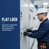 Brushed Flat Lock with Key Distribution Cabinet Door Lock Metering Lock  Distribution Box