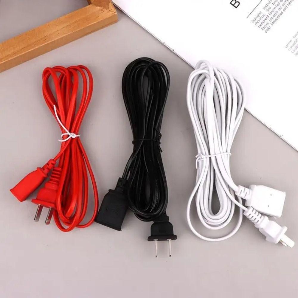 PVC Power Extension Cord Two-pin EU Type Adapter New US Plug
