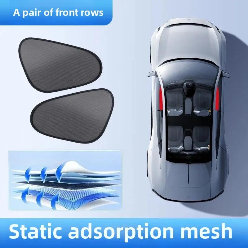 Car Sun Shade UV Protection Car Curtain Car Window Sunshade Rear Window Mesh Sun Visor Summer Protection Window Film