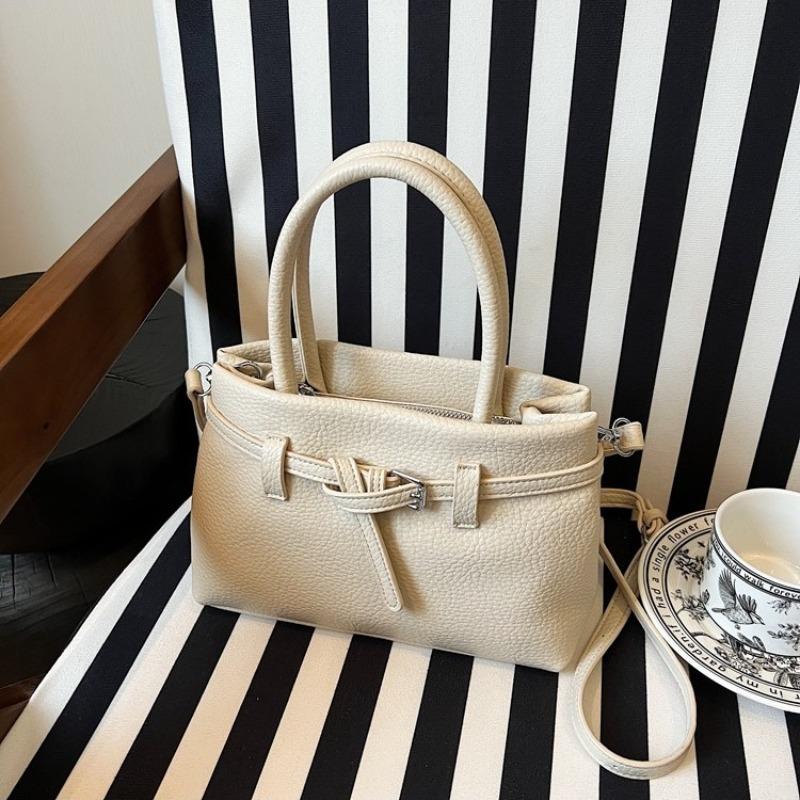 Fashion Hand Carry Small Square Bag Women's New Simple Shoulder Bag Trendy High-end Casual Women's Bag