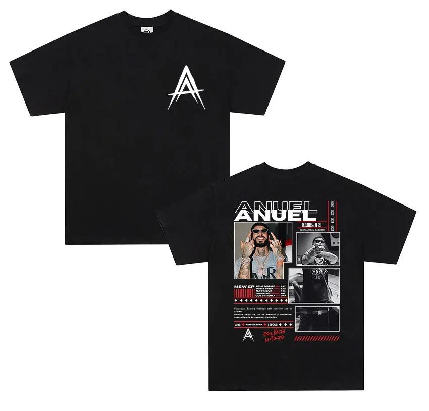 ANUEL AA Suitable for All Seasons New Model Personality Clothes Couples Unisex Oversized T-shirt High Quality Hot Product High-end Luxury