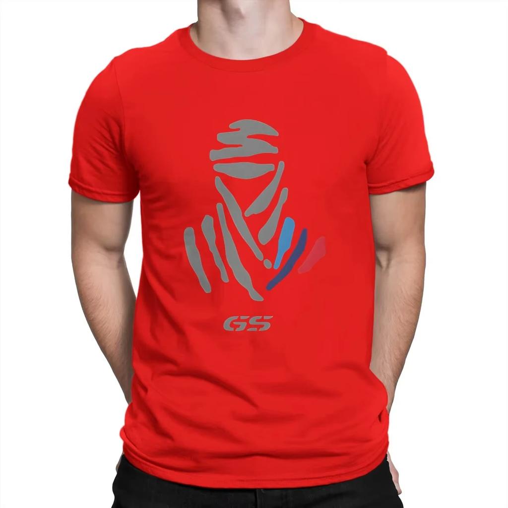 GS LIGHT Herren T-Shirt GS Grunge Motorrad Pinsel O-Ausschnitt Kurzarm 100% Baumwolle Top Qualität Geburtstagsgeschenke Herren T-Shirts Kleidung