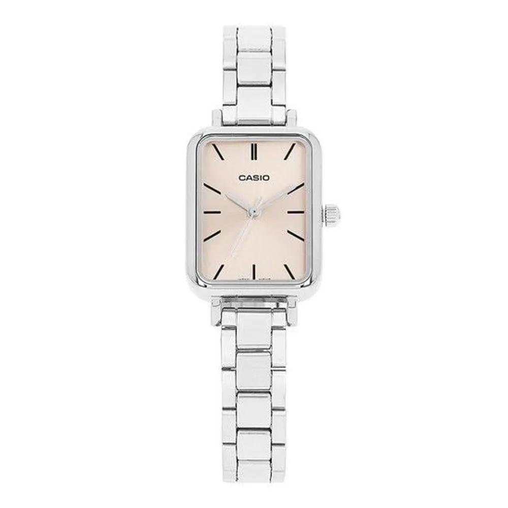 MUST IT_Women s Analog Square Metal Wristwatch (LTP V009D 4EUDF)