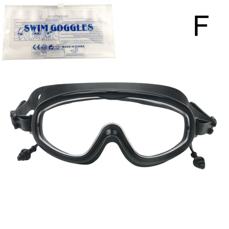 Kids Swimming Goggles Big Frame HD Wide View Anti-Fog Waterproof Soft Silicone Swim Mask for Kids Swim Training