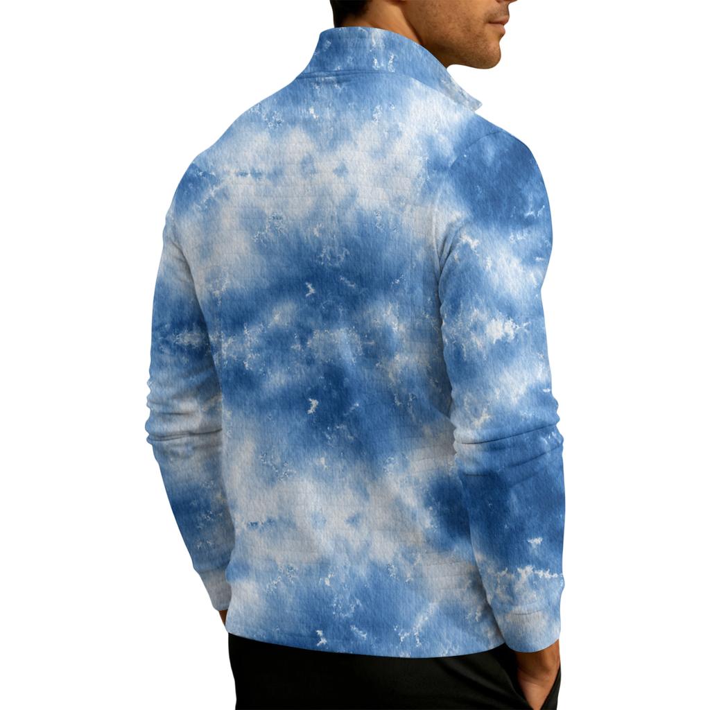 Herrstickad kvartsdragkedja med ståkrage