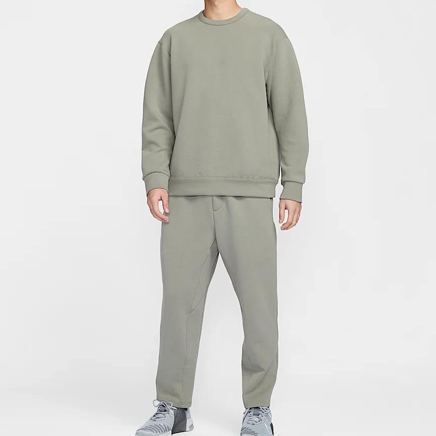 Nike Dri-Fit 24.7 Series Moda Simple Cordones Secado Rápido Pantalones Deportivos de Punto Pantalones para Hombre Verde Claro Verde Acero HQ6971-320