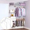 Iron Wardrobe Bracket Heavy-duty Closet Rod Support Hook  For Closet, Bathroom and Kitchen