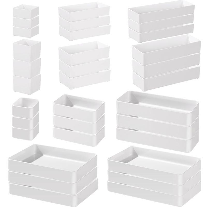 Cutie de Depozitare pentru Sertar de Bucătărie cu Separatoare de Compartimente Încorporate pentru Tacâmuri, Articole de Papetărie și Cosmetice