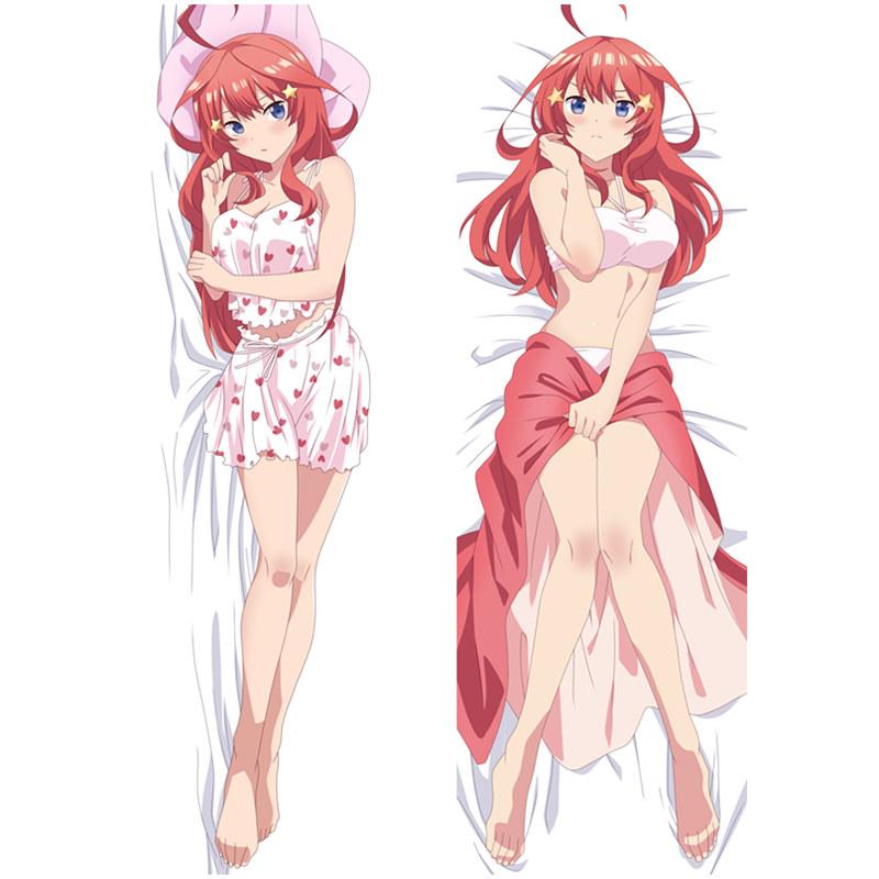 50x150 см кожа персик аниме квинтэссенция квинтуплетов наволочка дакимакура чехол двустороннее постельное белье обнимающее тело наволочка 34x100cm Peach Skin чёрный 1090₽