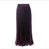 Solid Color Elastic Waist Bag Hip Skirt Pure Color Elastic Waist