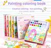 Malbuch Wasser Malpinsel Farbe Set Kinder Aquarell Gouache Graffiti Haftnotizen Malen DIY Farben Malset
