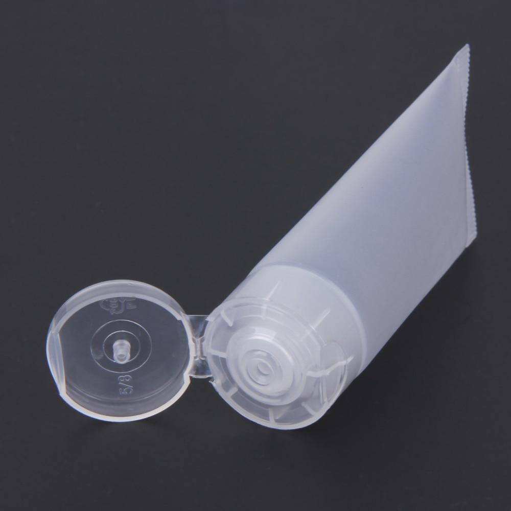 

10 шт. 40 мл многоразовый тюбик матовый пустой косметический флакон мягкий тюбик с крышкой дорожный сжимаемый контейнер для макияжа многоразовые флаконы clamshell Bottles 10pcs