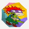 Rugrats Theme Automatic Umbrella, Lightweight & Portable, 8 Rib, Perfect for Outdoor Travel, Birthdays, Christmas, Gifts.