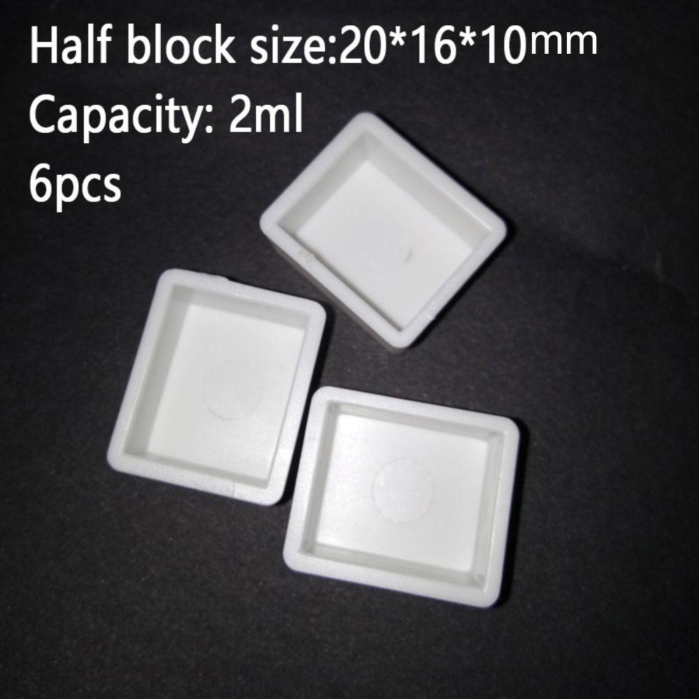 White/Transparent Color Portable Mini Watercolor Paint Box  Student Painting