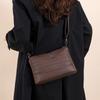 Vintage PU Leather Crossbody Bags For Women Designer Trendy Shoulder Satchel Handbags Ladies Casual Purse With Top High Quality