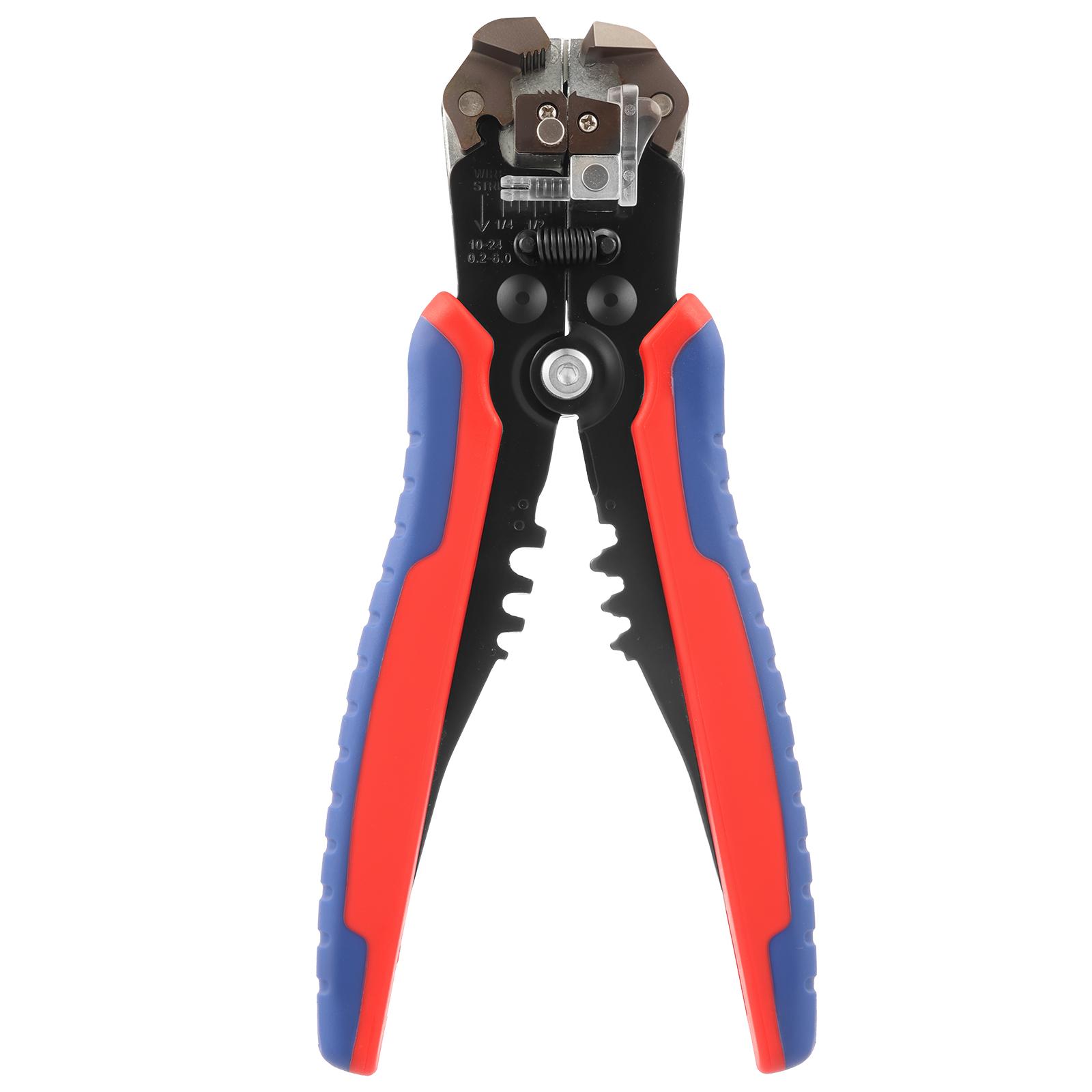 Automatic Wire Stripper for 10-24 AWG 8 Inch 3 in 1 Tool for Stripping Cutting Crimping Multi Function Industrial Wire Stripper