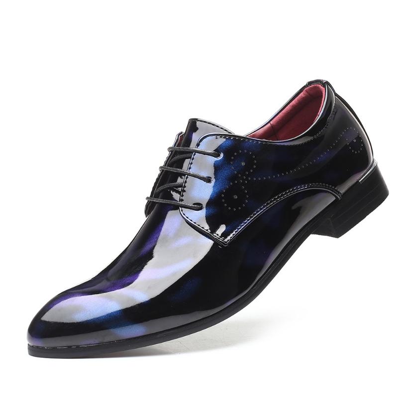 Wine Red Patent Leather Pointed Toe