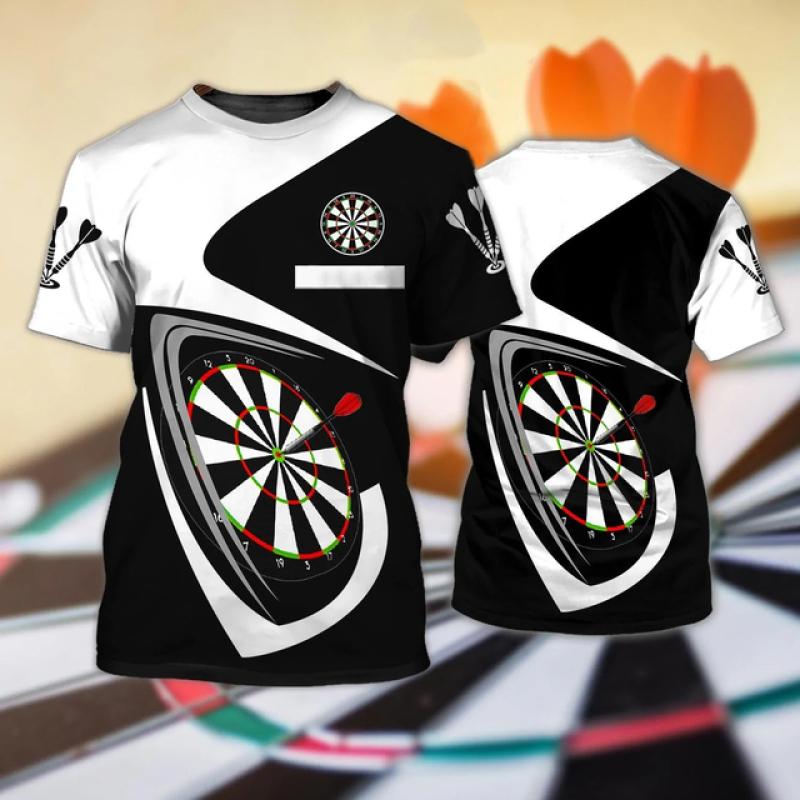 Herren T-Shirt Sommer Casual Beer Darts Printed Kurzarm T-Shirt Tops Lose Übergroßes T-Shirt Mew Party Herrenbekleidung Camisetas