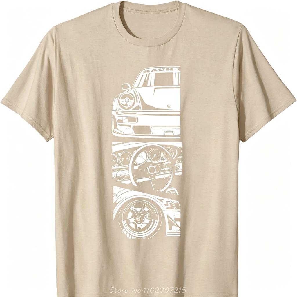 New Unisexs Clothing JDM Japanese Automotive Retro Race Loose Tshirt Tuning Car Fitness T Shirt ONeck Casual Cotton Tshirt